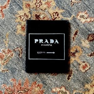 Handmade art. PRADA Marfa print. Standard canvas with acrylic paint.